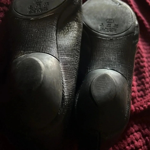 Vizzano black shiny embossed Lizard leather  pointy toe Flats Sz 37 - Picture 10 of 16